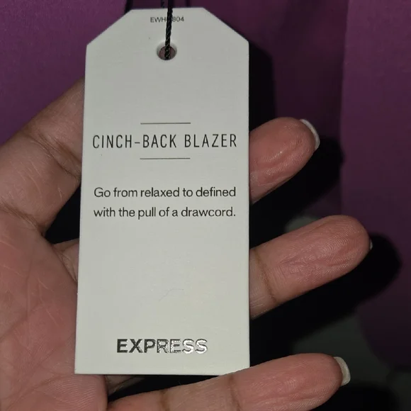 Express Women's Lavender Blazer - Picture 3 of 7